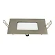 Ugradni kvadratni LED panel saten nikl 3W 6500K M3UK-SN