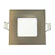 Ugradni kvadratni LED panel saten nikl 3W 6500K M3UK-SN