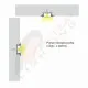 Aluminijumski profil za LED trake crni ugradno-nadgradni set sa difuzorom 7x24.7x2000mm M508-C Mitea Lighting