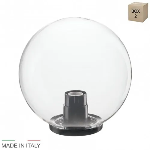 Kugla lampa transparentna FI250mm UVA/PMMA IP44 max.1x20W LED E27 GLOBO