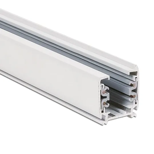 Trostepena aluminijumska šina bela za šinski reflektor 1m M-4TRACK-1M-W