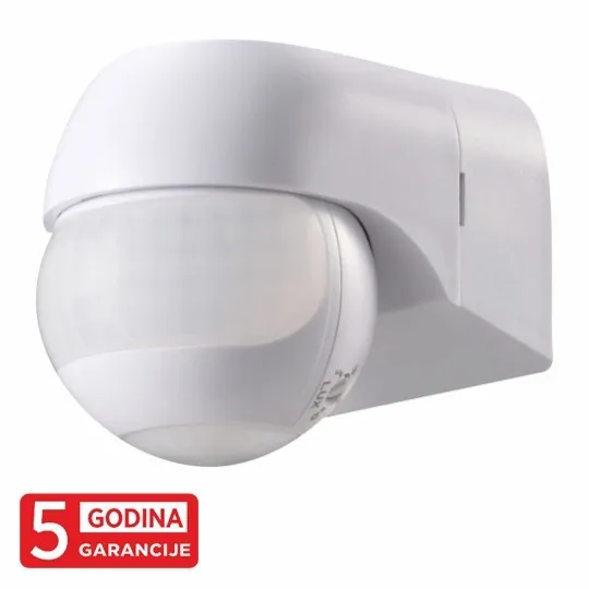 Senzor pokreta beli IP44 L80xW55.5xH68mm M277-ST11M