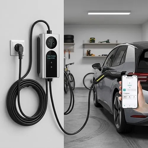 Prenosivi EV punjač 16A 3.5KW IP67 sa ekranom 2 inča SY-IC3-AC1.0-16AS+SY-IP2-AC3.0-16AS ME-Q17