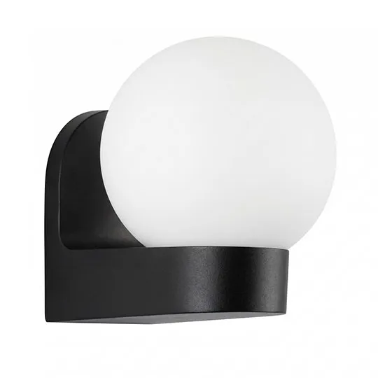 Zidna lampa bela Max.1x60W IP44 E27 kugla M999040