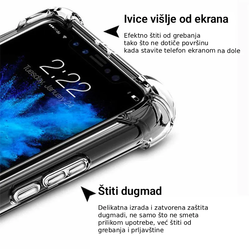 Maska Transparent Ice Cube za Xiaomi Redmi Note 12S