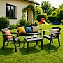 Baštenski set Emilly Patio bez jastuka, grafit CU 246589