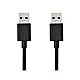 USB 3.2 kabel A-A USB3.0A/A-1/BK