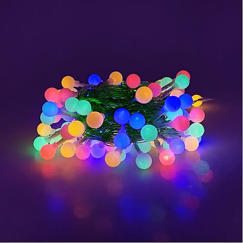 Lampice za jelku sa 100 višebojnih LED 10m + dalj. ML-C2023