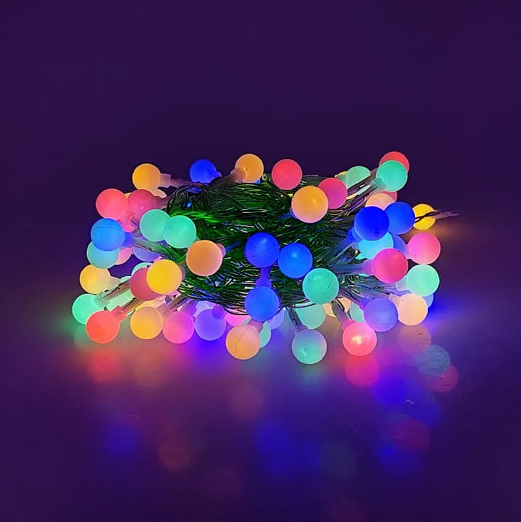Lampice za jelku sa 100 višebojnih LED 10m + dalj. ML-C2023