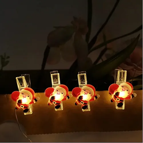 LED svetleći niz štipaljke "deda mraz" 0.9m ML-C3013