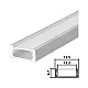 Set aluminijumski profil za LED trake 2m 15.5x6.7 LPR-610/2-SET