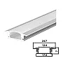 Set aluminijumski profil za LED trake 1m 24.7x7 LPR-508/1-SET