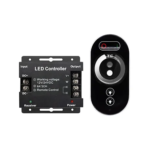 Dimer za LED trake, touch daljinski 216W