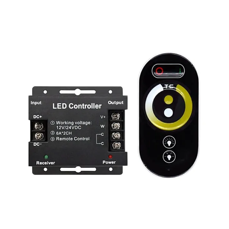 Kontroler za CCT LED trake, touch daljinski 144W