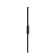 Crna zidna LED lampa 12W 3000K IP20 1m