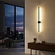 Crna zidna LED lampa 12W 3000K IP20