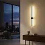 Crna zidna LED lampa 12W 3000K IP20