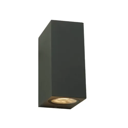 Zidna lampa 2xGU10 IP65 tamno siva