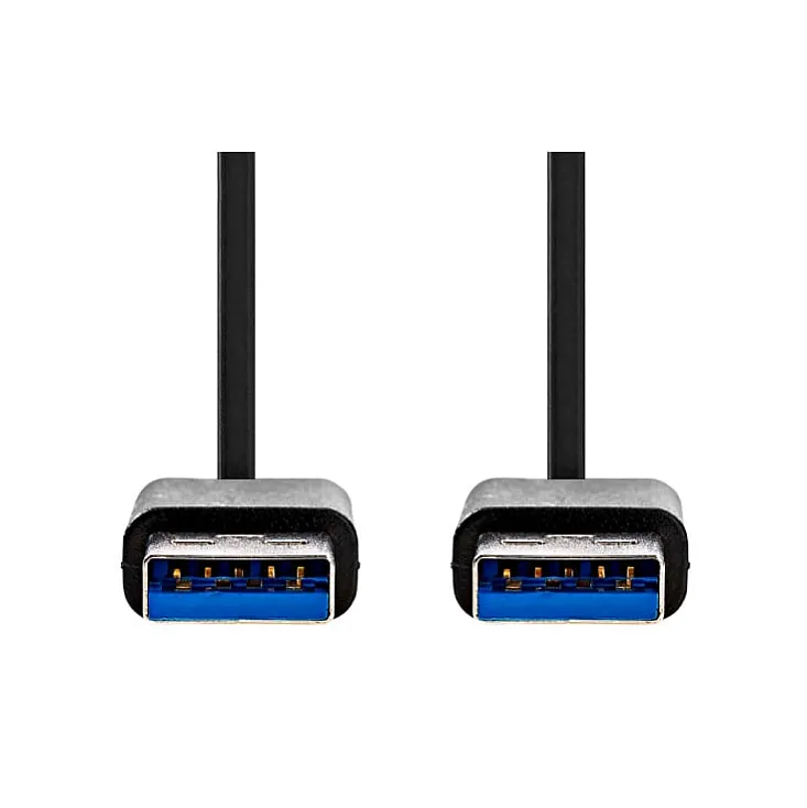 USB 3.2 kabel A-A USB3.0A/A-1/BK