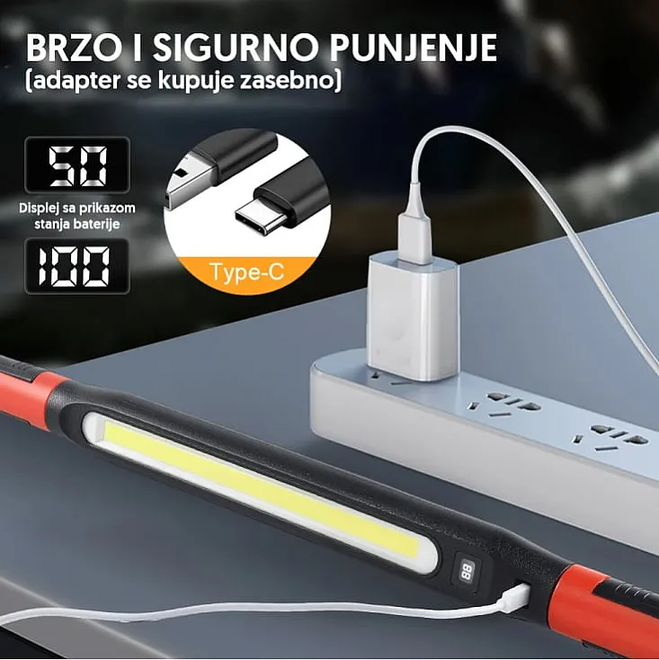 Punjiva prenosna serviserska LED lampa PLS6207