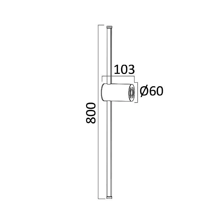 Braytron zlatna zidna LED lampa 16W BH07-04106