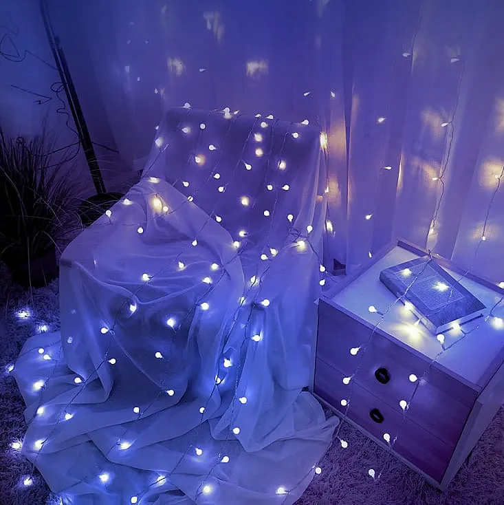 Lampice za jelku sa 100 hladno belih LED dioda 10m ML-C2010