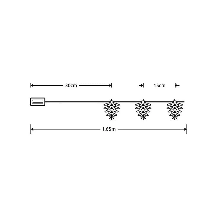 LED svetleći niz "šišarke" 1.35m ML-C3012