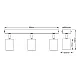 Osram bela spot lampa 3xGU10 4099854587665E