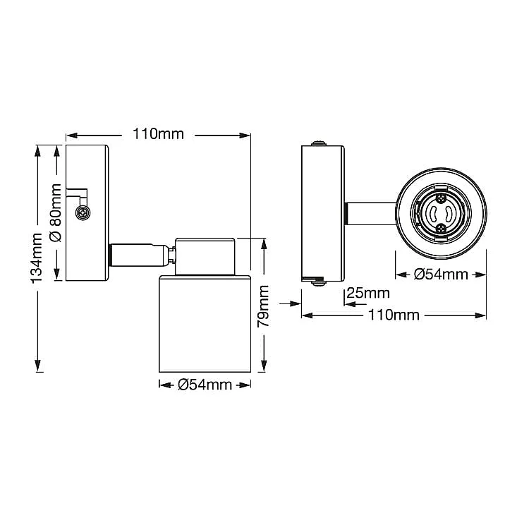 Osram Primal crna spot lampa 1xGU10 4099854587320E