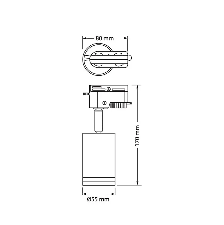 Osram Pulse beli monofazni šinski reflektor 6W 4099854598715E