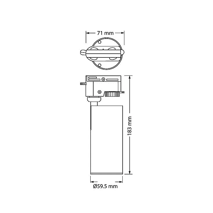 Osram Two Tone c-b monofazni šinski reflektor 6W 4099854598975E
