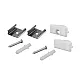 Set aluminijumski profil za LED trake 1m 17.4x7 LPR-509/1-SET