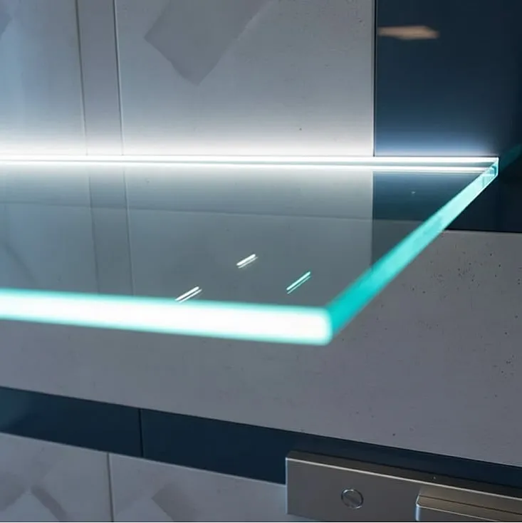 Aluminijumski profil za LED trake 1m, za police LPR-008/1-SET