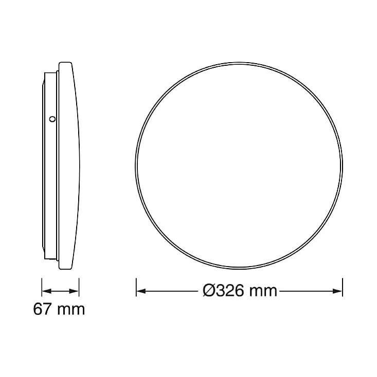 Osram LED plafonjera sa senzorom 18W 3000K IP44