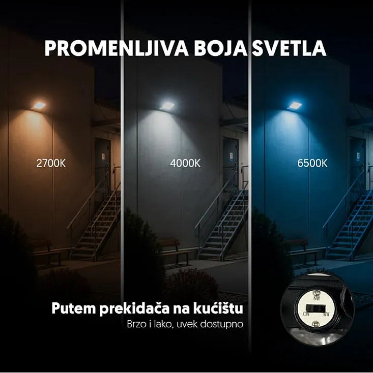 Prosto CCT LED reflektor 200W