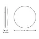 Osram LED plafonjera sa senzorom 24W 6500K IP44