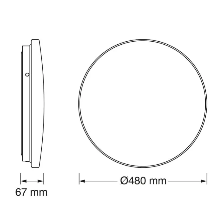 Osram LED plafonjera sa senzorom 36W 3000K IP44