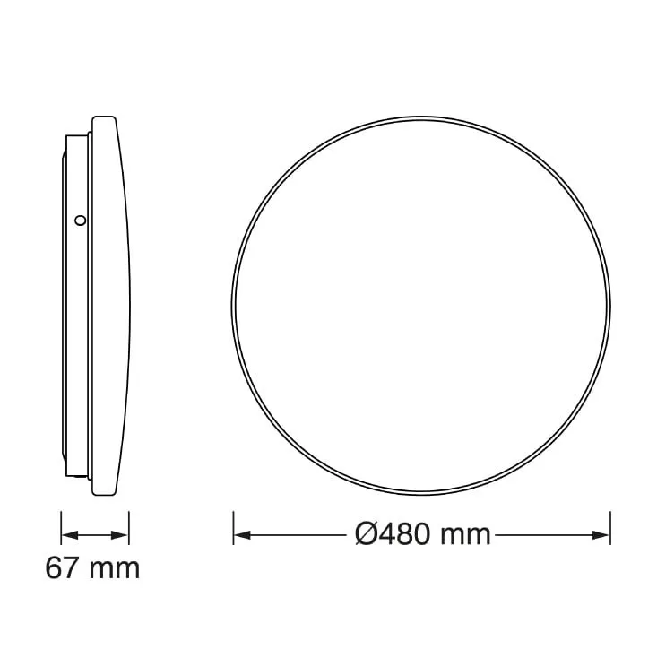 Osram LED plafonjera sa senzorom 36W 4000K IP44