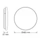 Osram LED plafonjera sa senzorom 36W 4000K IP44