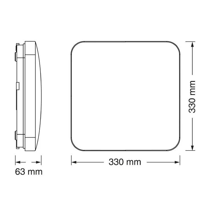 Osram LED plafonjera sa senzorom 24W 4000K IP20