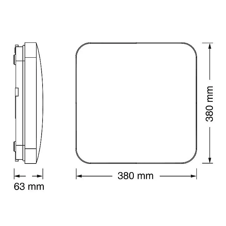 Osram LED pravougaona plafonjera 36W 4000K IP20