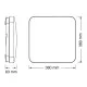 Osram LED plafonjera sa senzorom 36W 3000K IP20