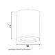 Plafonska lampa 1xGU10 bela IP65