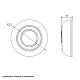 Zidna LED lampa 20/15/10W prom. boja svetla IP65