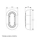 Zidna LED lampa 18/15/10W prom. boja svetla IP65