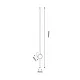 Crna zidna LED lampa 12W 3000K IP20