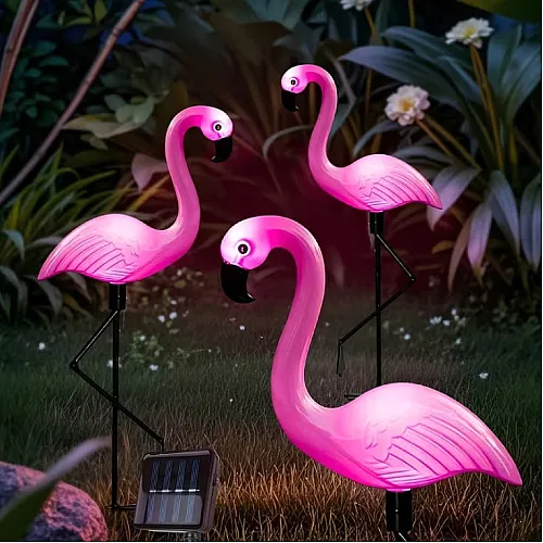 Solarna baštenska lampa "flamingo" - 3 kom. 13489-11422