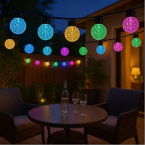 LED svetleći niz 9m, 20 RGB kugli 13501-11451