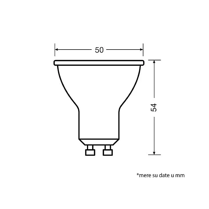 LED sijalica crna 4000K 6.9W GU10 36° Osram 4058075766549E