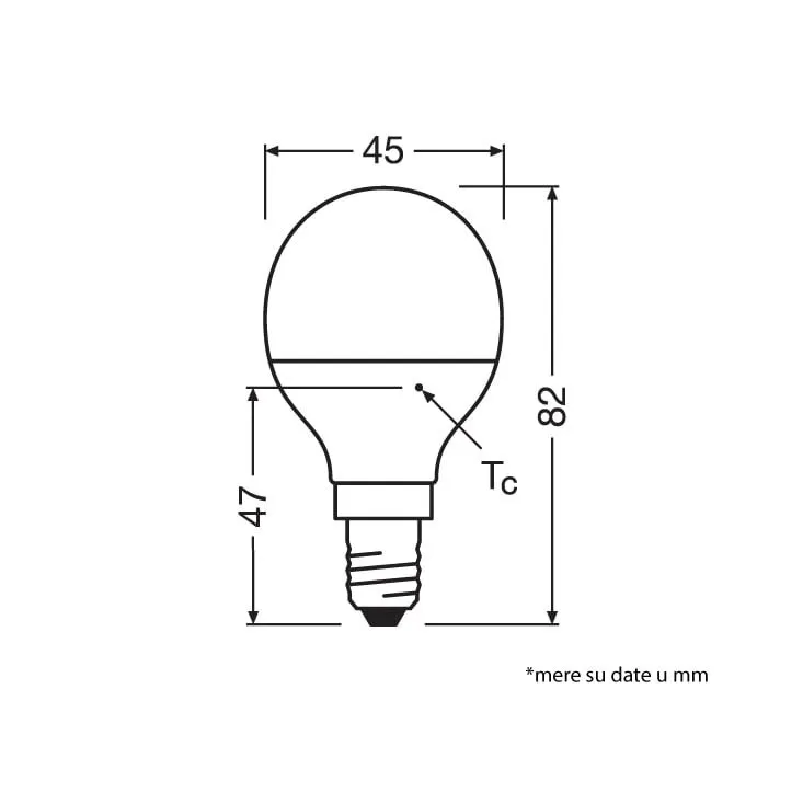 LED sijalica P25 2700K 2.5W E14 Osram 4099854547973E